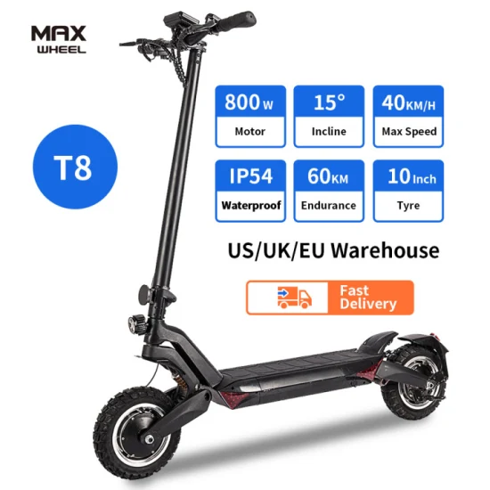 Armazém da UE 1200 W Motor duplo 48 V Potente 10 polegadas off Road E Scooter elétrico dobrável para adultos